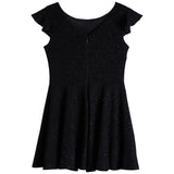 Ruffle Sleeve Fit & Flare Dress - Denny's