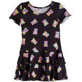 Allover Bears Short Sleeve Dress - Denny's