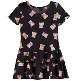 Allover Bears Short Sleeve Dress - Denny's