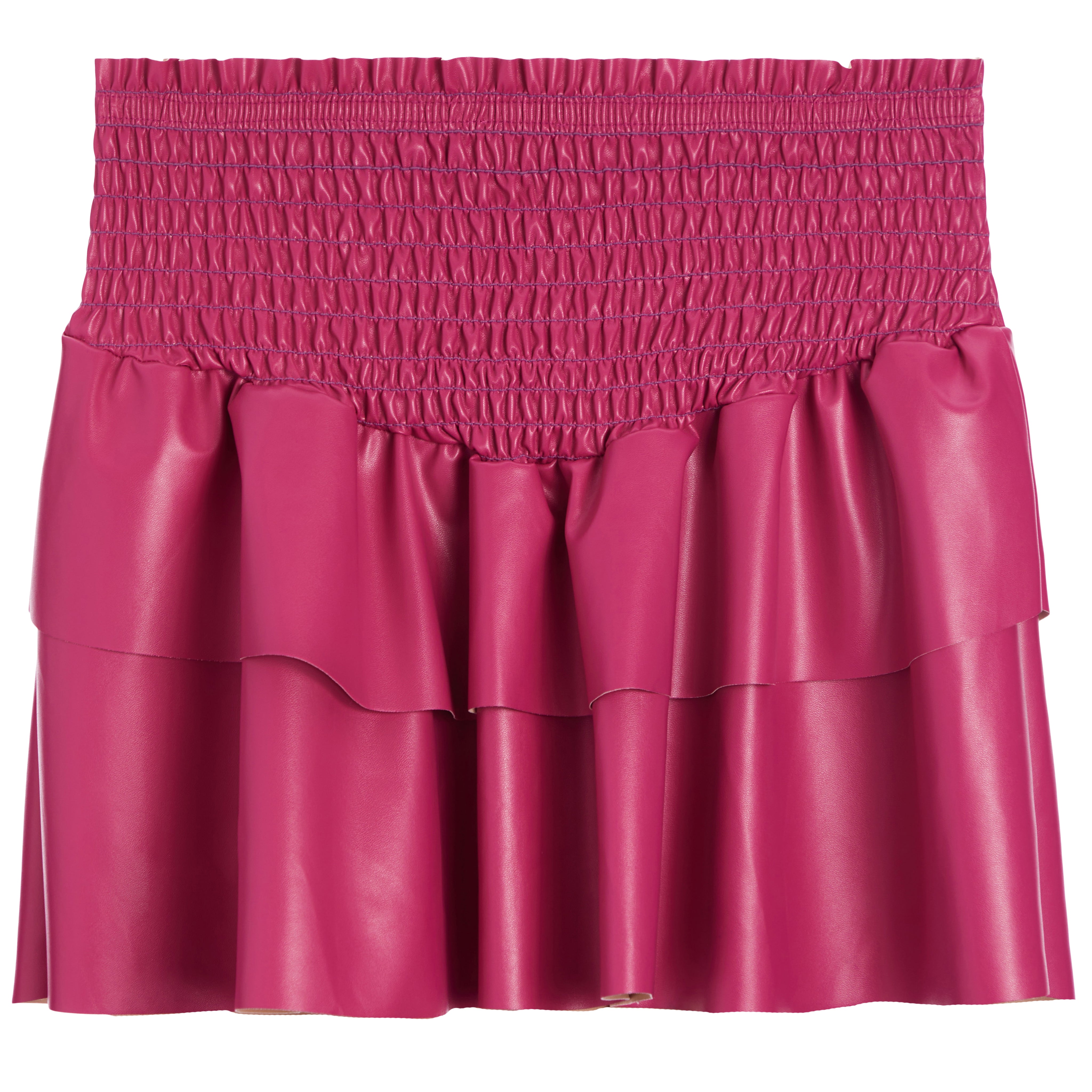 Smock Faux Leather Skirt - Denny's