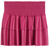 Smock Faux Leather Skirt - Denny's