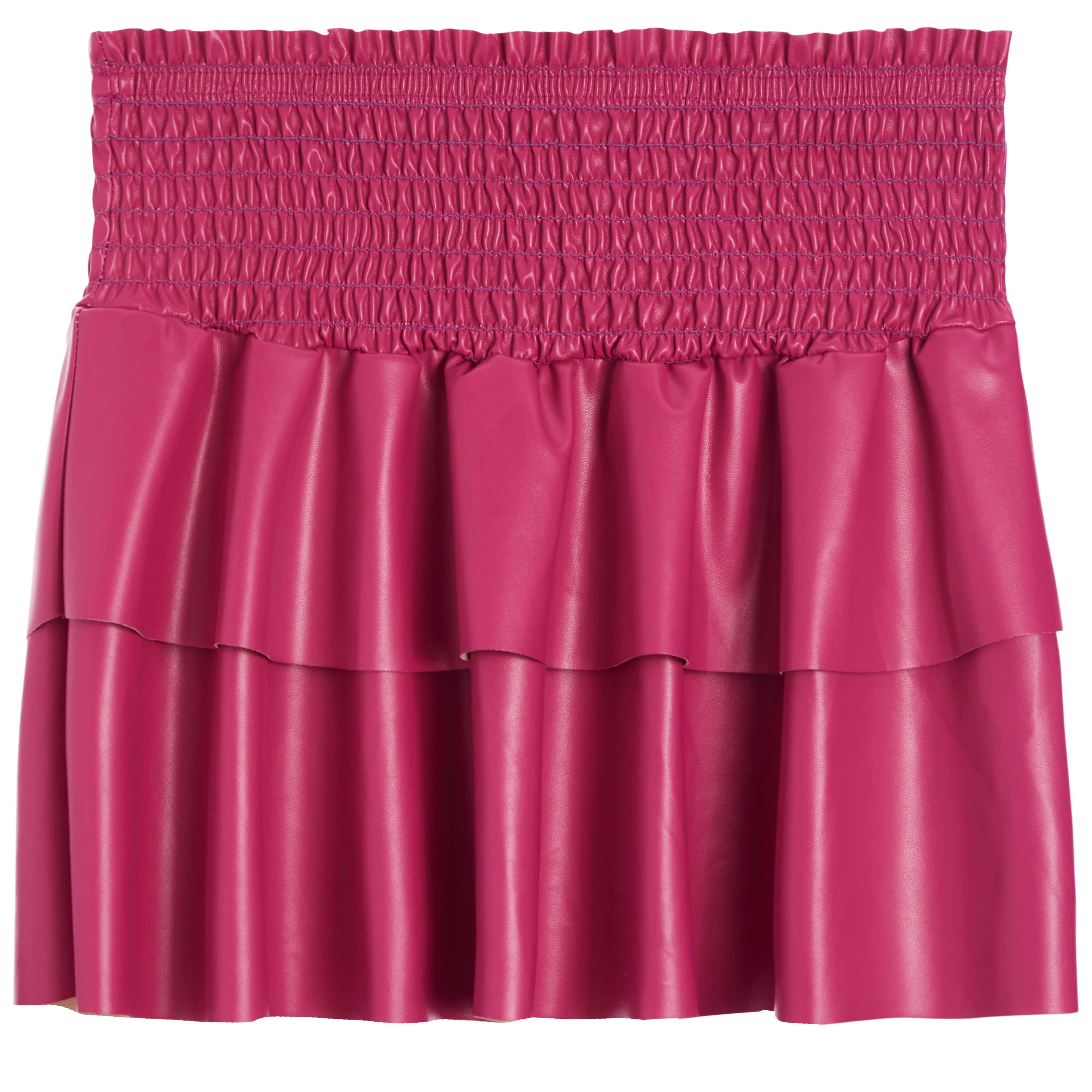 Smock Faux Leather Skirt - Denny's