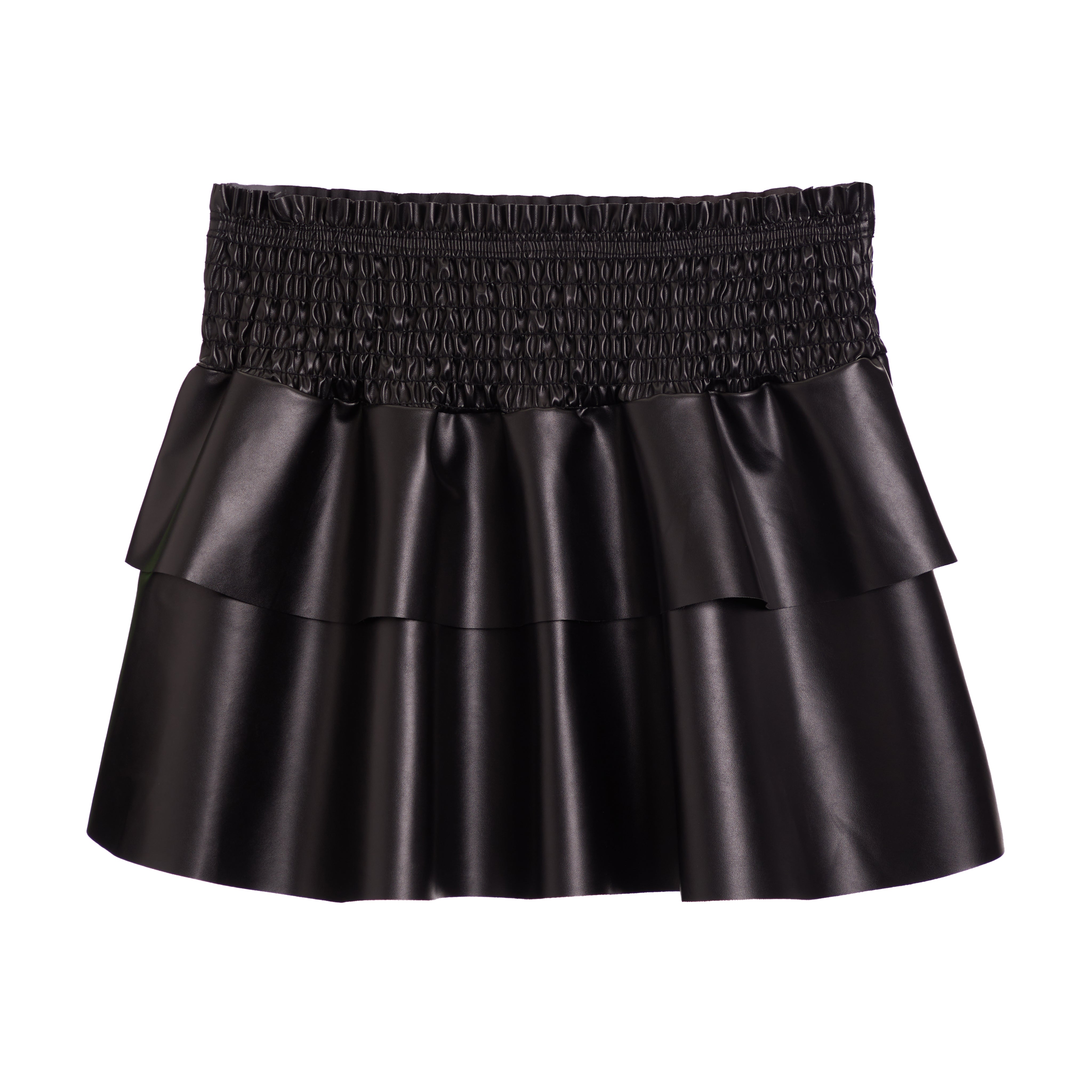 Smock Faux Leather Skirt - Denny's