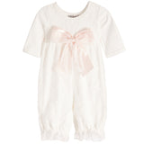 Pink Bow Romper with Headband - Denny's