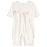 Pink Bow Romper with Headband - Denny's
