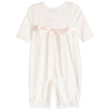 Pink Bow Romper with Headband - Denny's