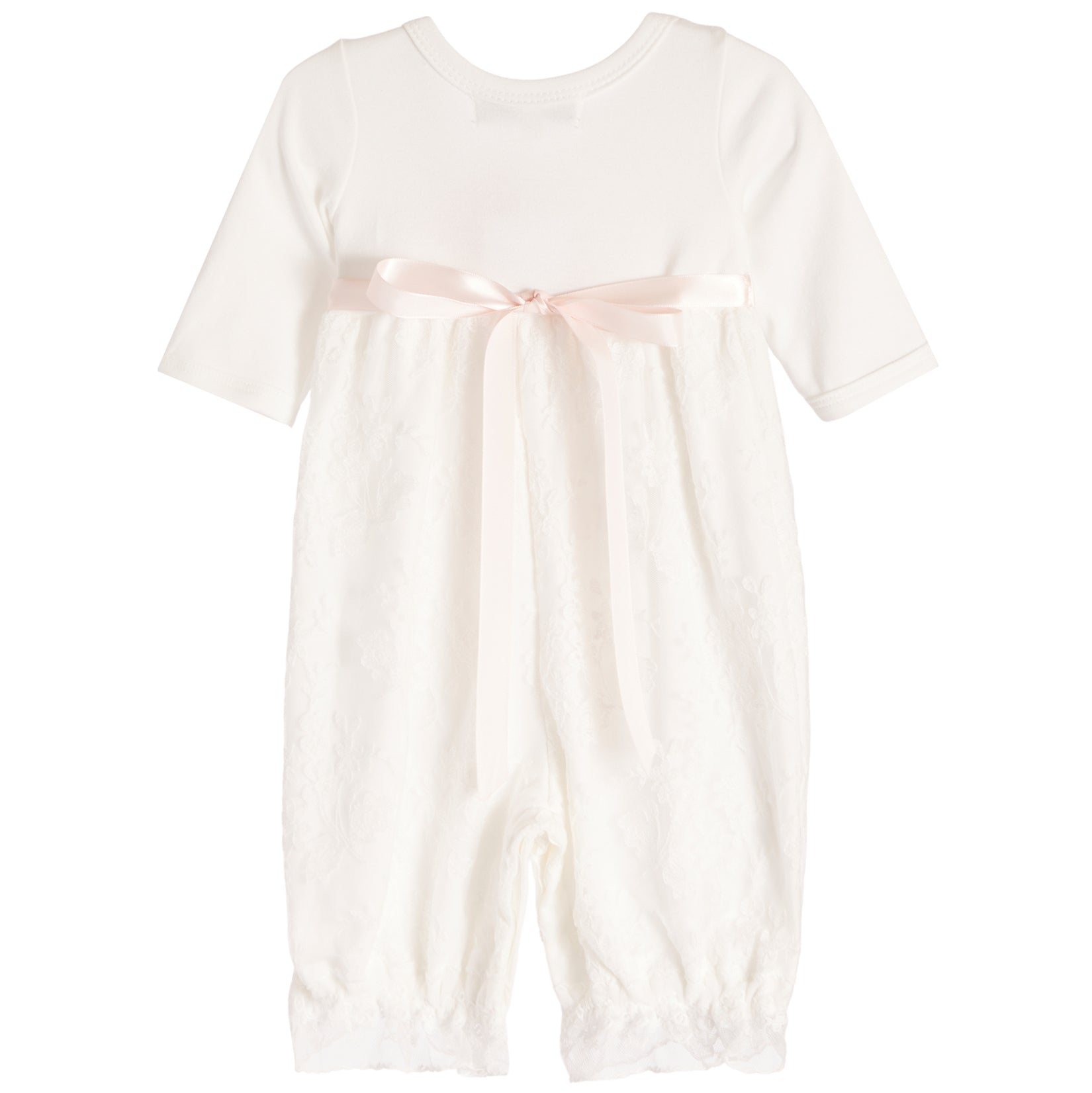 Pink Bow Romper with Headband - Denny's