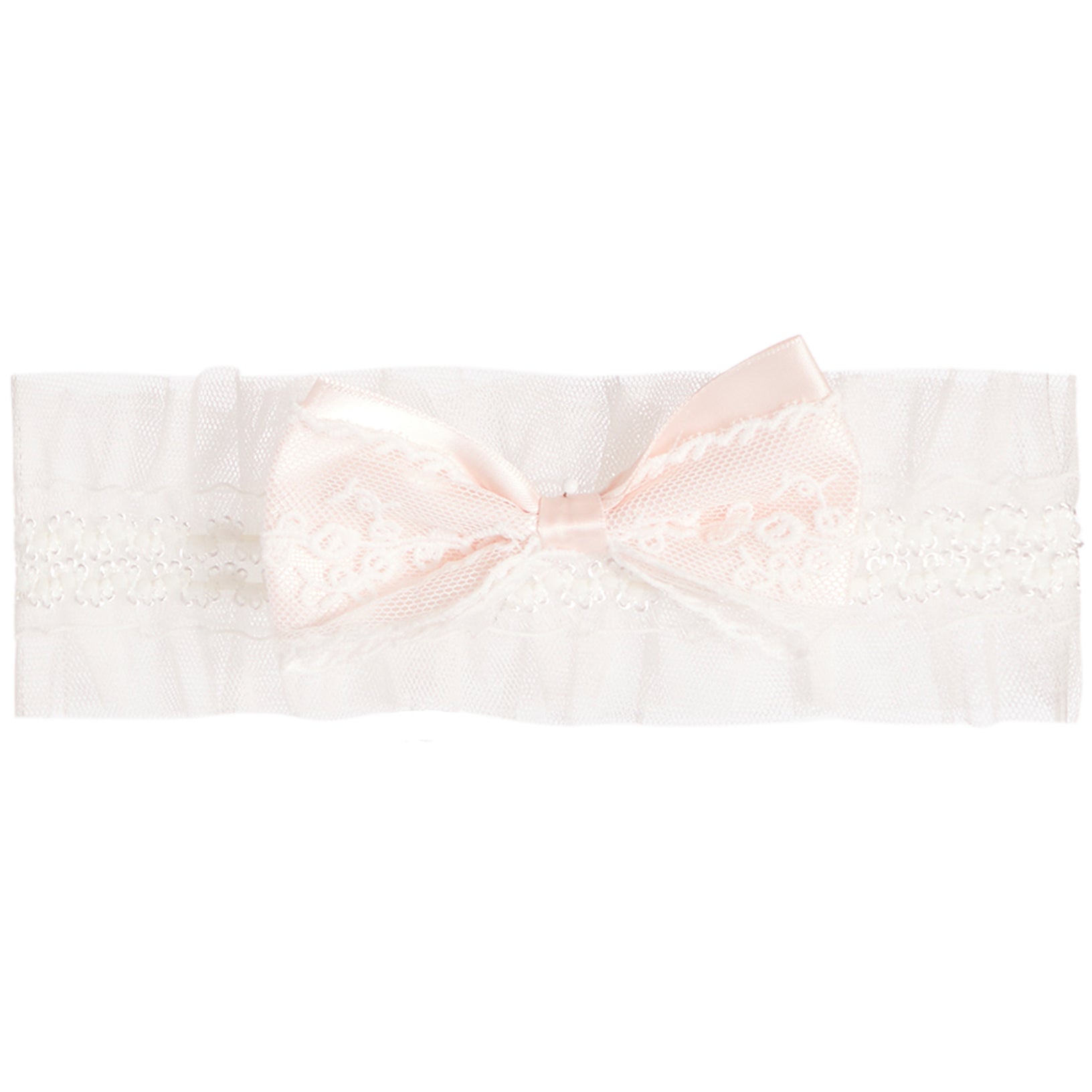 Pink Bow Romper with Headband - Denny's
