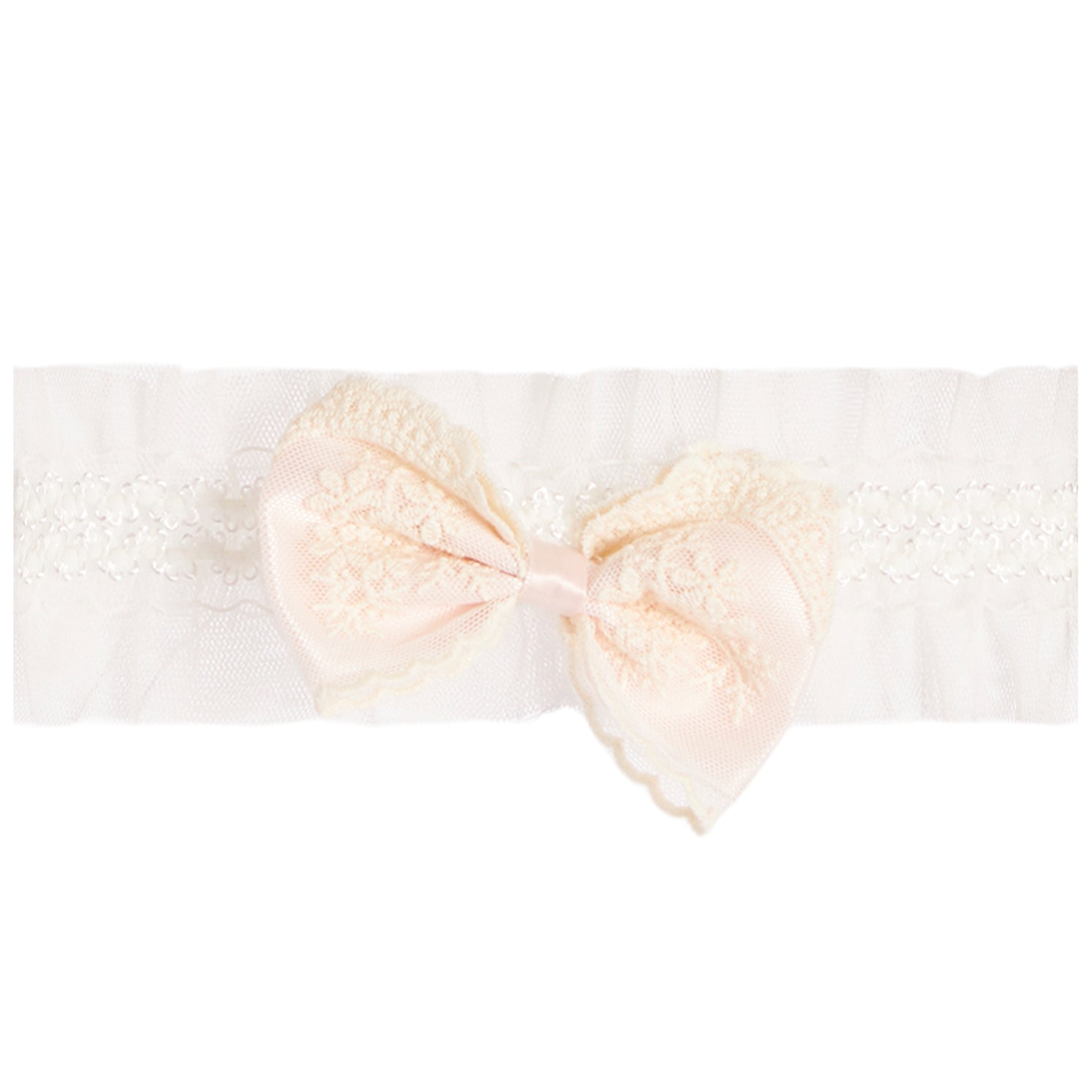 Antique Lace Romper Dress with Headband - Denny's