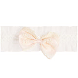 Antique Lace Romper Dress with Headband - Denny's