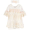 Antique Lace Romper Dress with Headband - Denny's