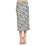 Zebra Midi Skirt