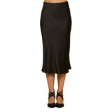 Solid Midi Skirt