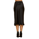 Solid Midi Skirt