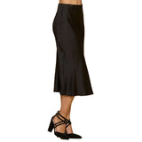 Solid Midi Skirt