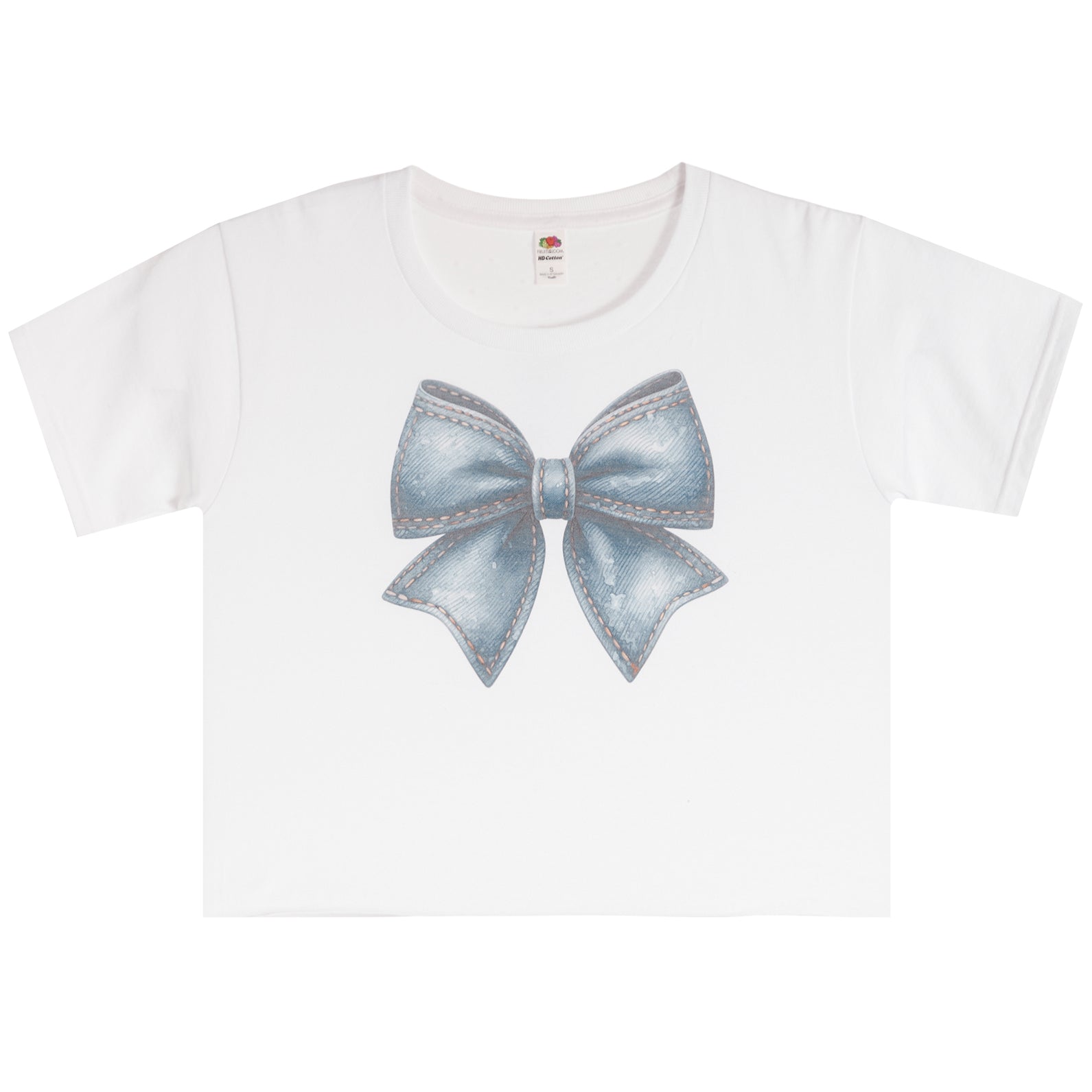 Denim Bow Short Sleeve Tee - Denny's