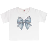 Denim Bow Short Sleeve Tee - Denny's