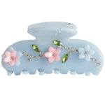 3D Floral Accent Claw Clip - Denny's