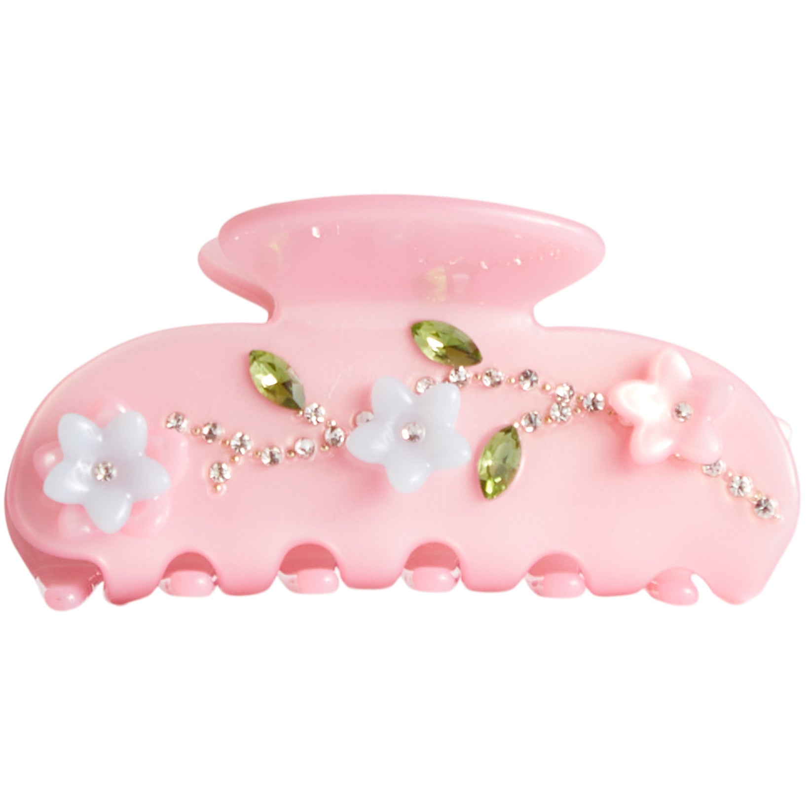 3D Floral Accent Claw Clip - Denny's