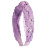 Crystal Star Charms Star Print Tulle Headband - Denny's