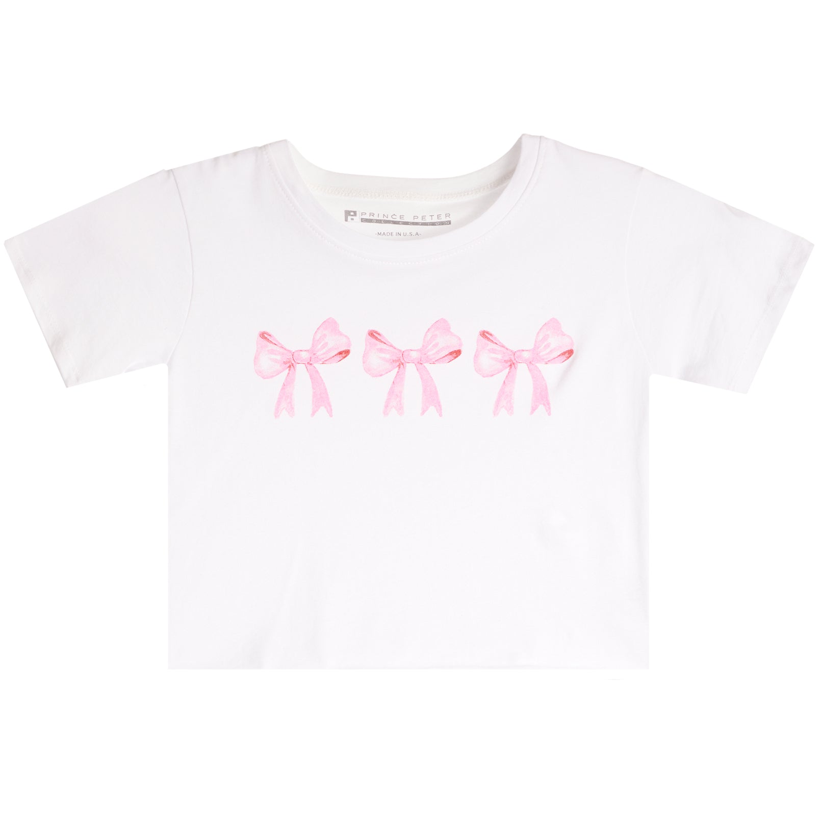 Pink Bow Short Sleeve Tee - Denny's