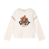 Enjoy Bear Ruffle Long Sleeve - Denny's