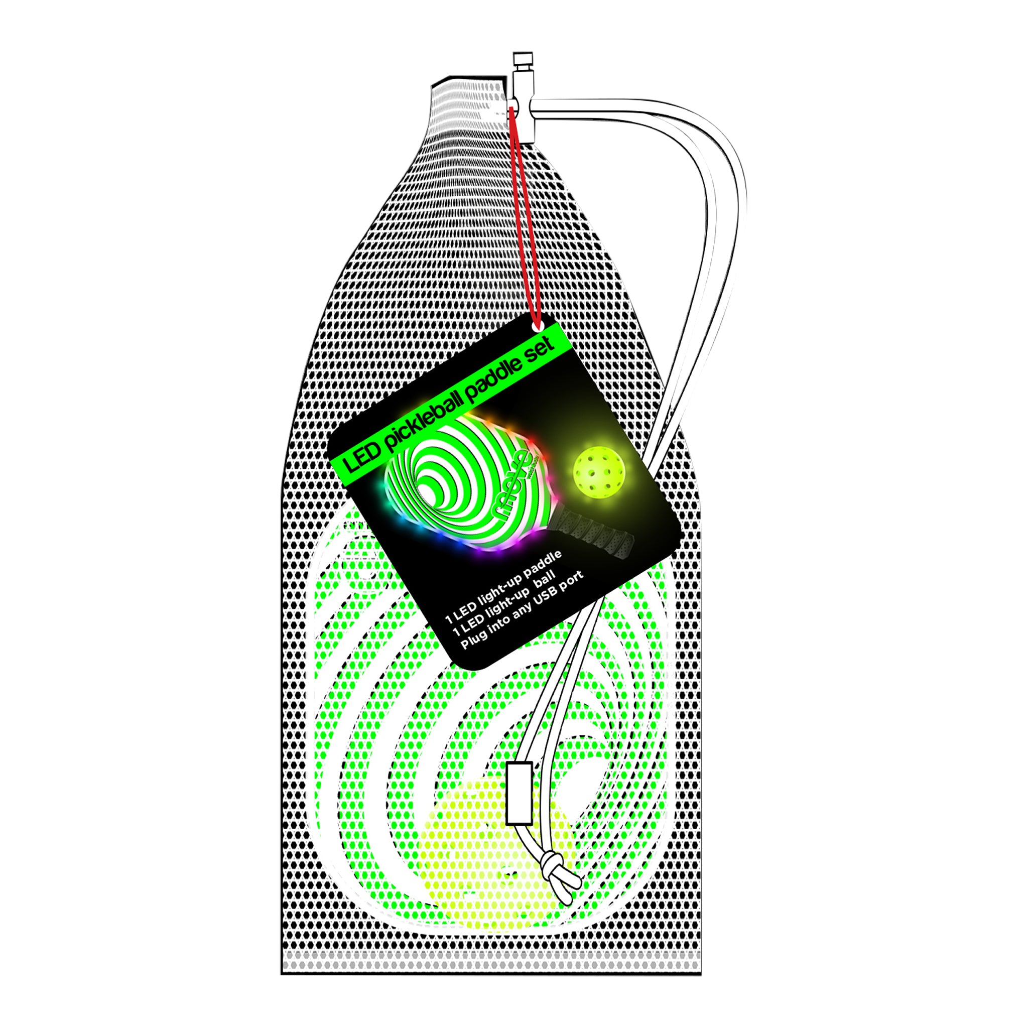 LED Pickleball Paddle Set - Denny's