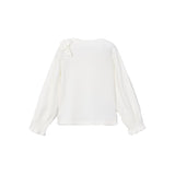 Crystals Bow Long Sleeve Top