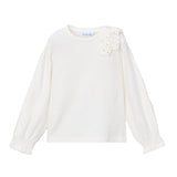 Crystals Bow Long Sleeve Top