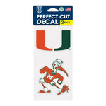 MIAMI HURRICANES Decal 4x4 - Denny's