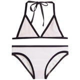 2pc Rib Bikini With Black Trim