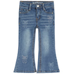 Flare Denim With Allover Bows - Denny's