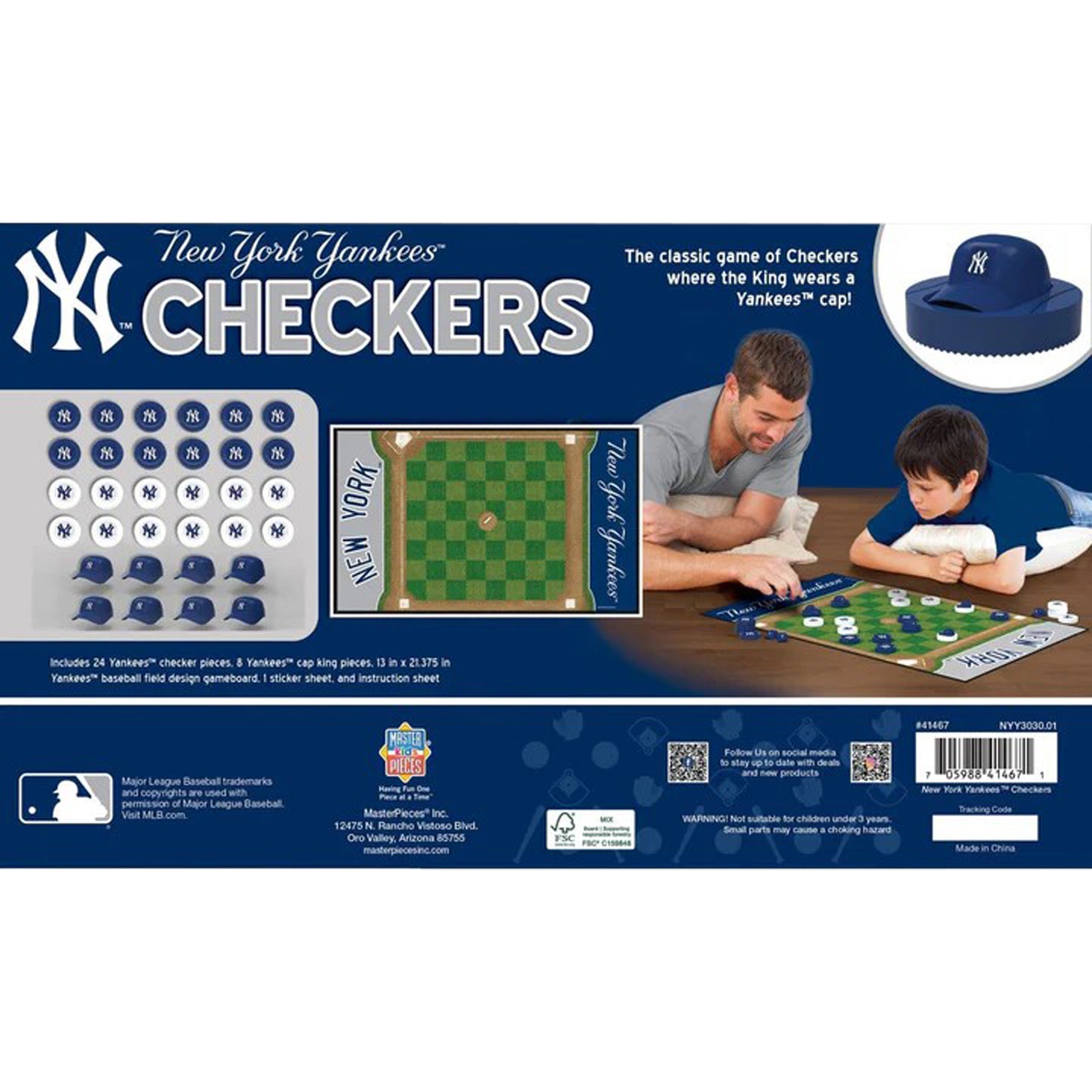 New York Yankees Checkers Game - Denny's