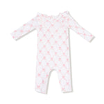 Ribbon Bow Trellis Ruffle Coverall - Denny's