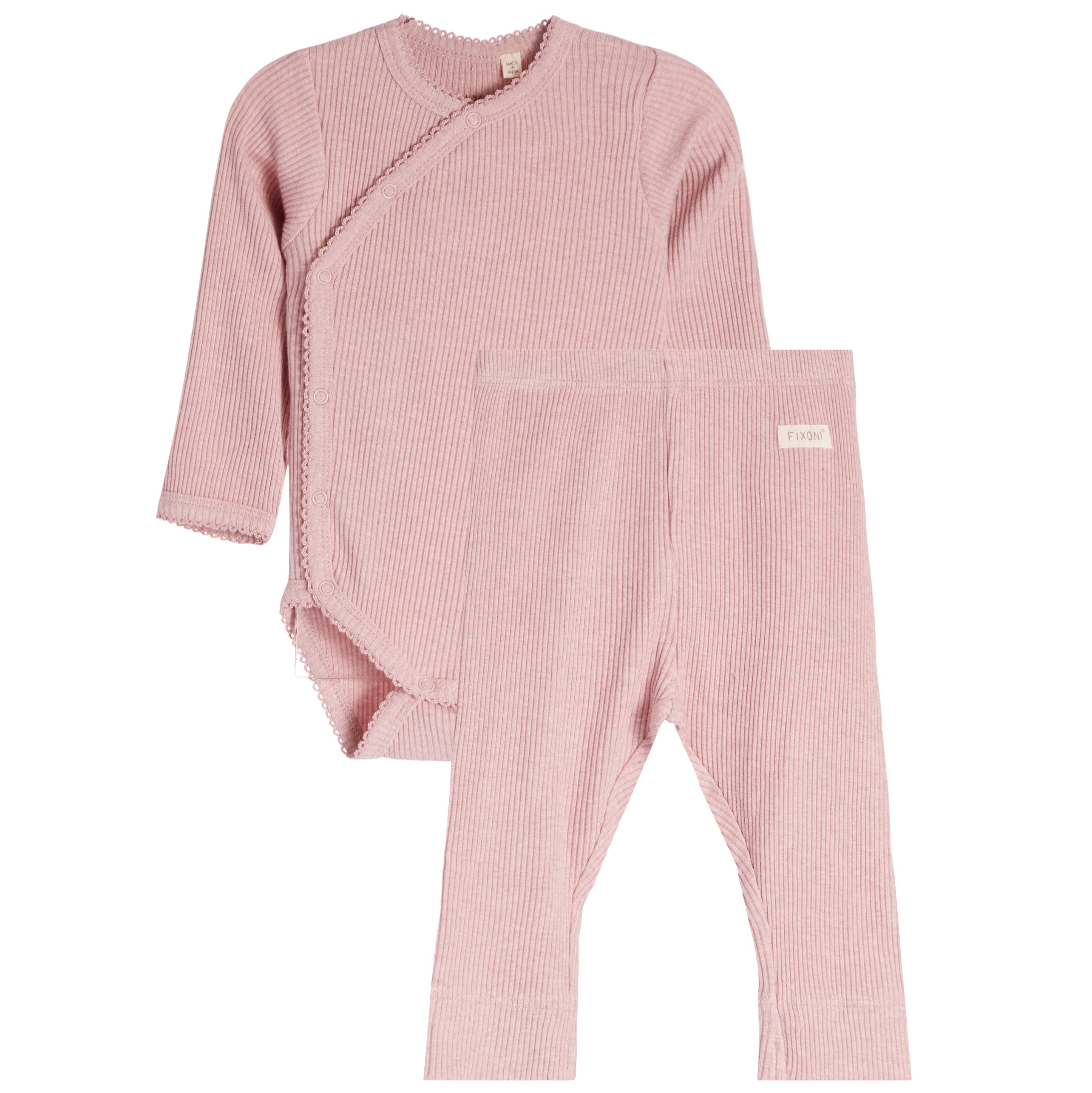 Wrap Onesie & Legging Rib Set - Denny's
