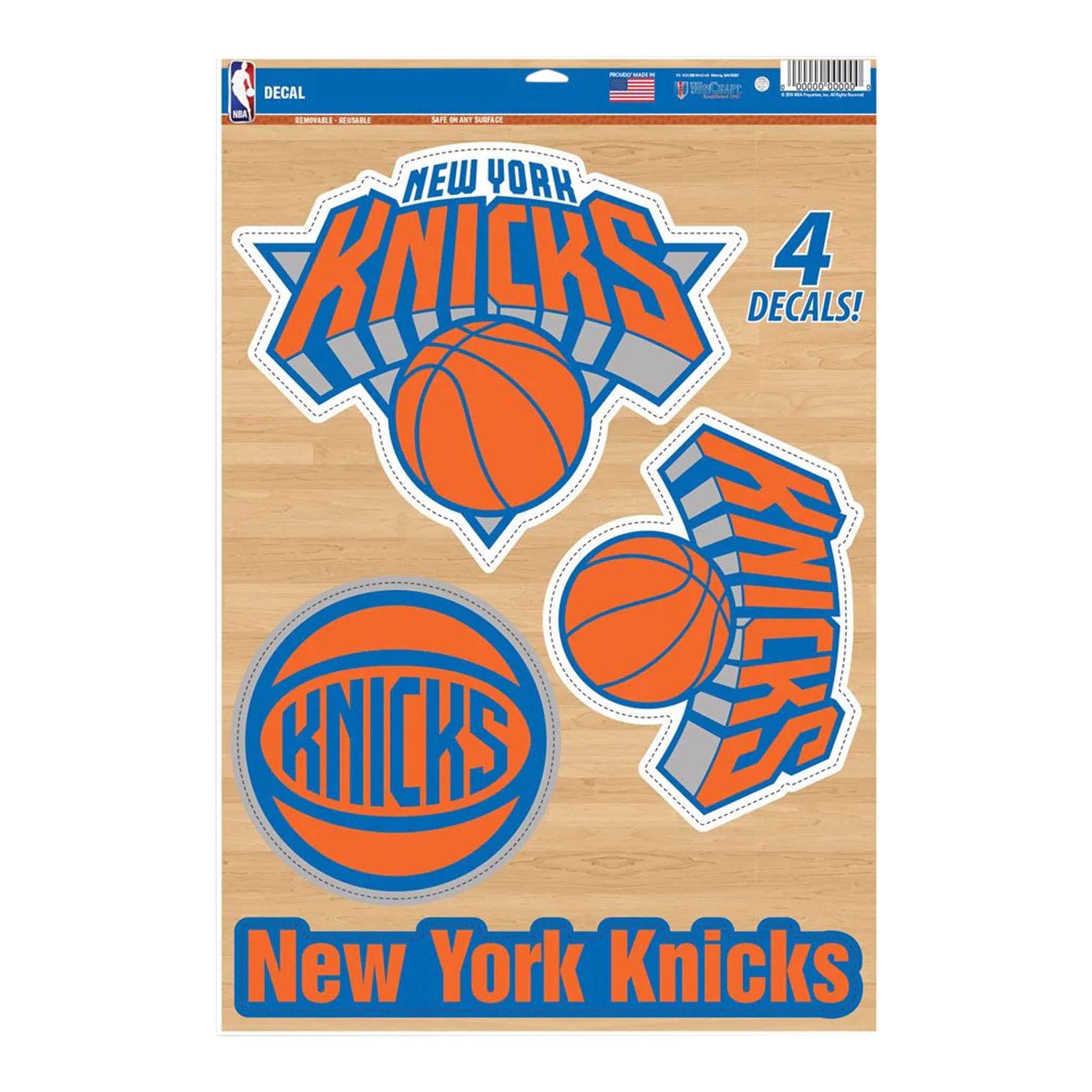 NY KNICKS Decal 11x17 - Denny's
