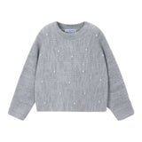 All Over Pearls Long Sleeve Sweater