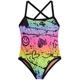 1pc Ombre Smiley Bathing Suit - Denny's