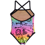 1pc Ombre Smiley Bathing Suit - Denny's