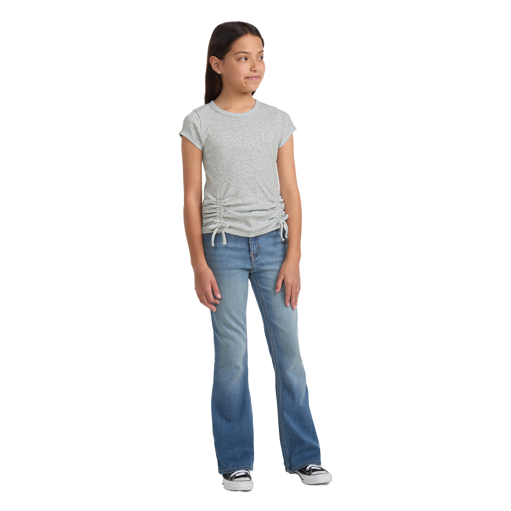 Rouched Side Short Sleeve Tee - Denny's