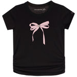 Short Sleeve Tee With Bow - Denny's