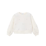 All Over Crystals Long Sleeve Sweater