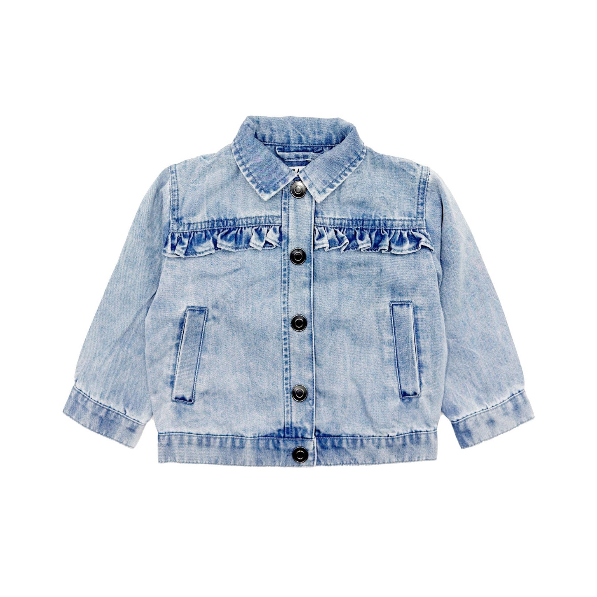 Ruffle Denim Jacket - Denny's