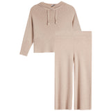 2pc Knit Hoodie And Pant Set
