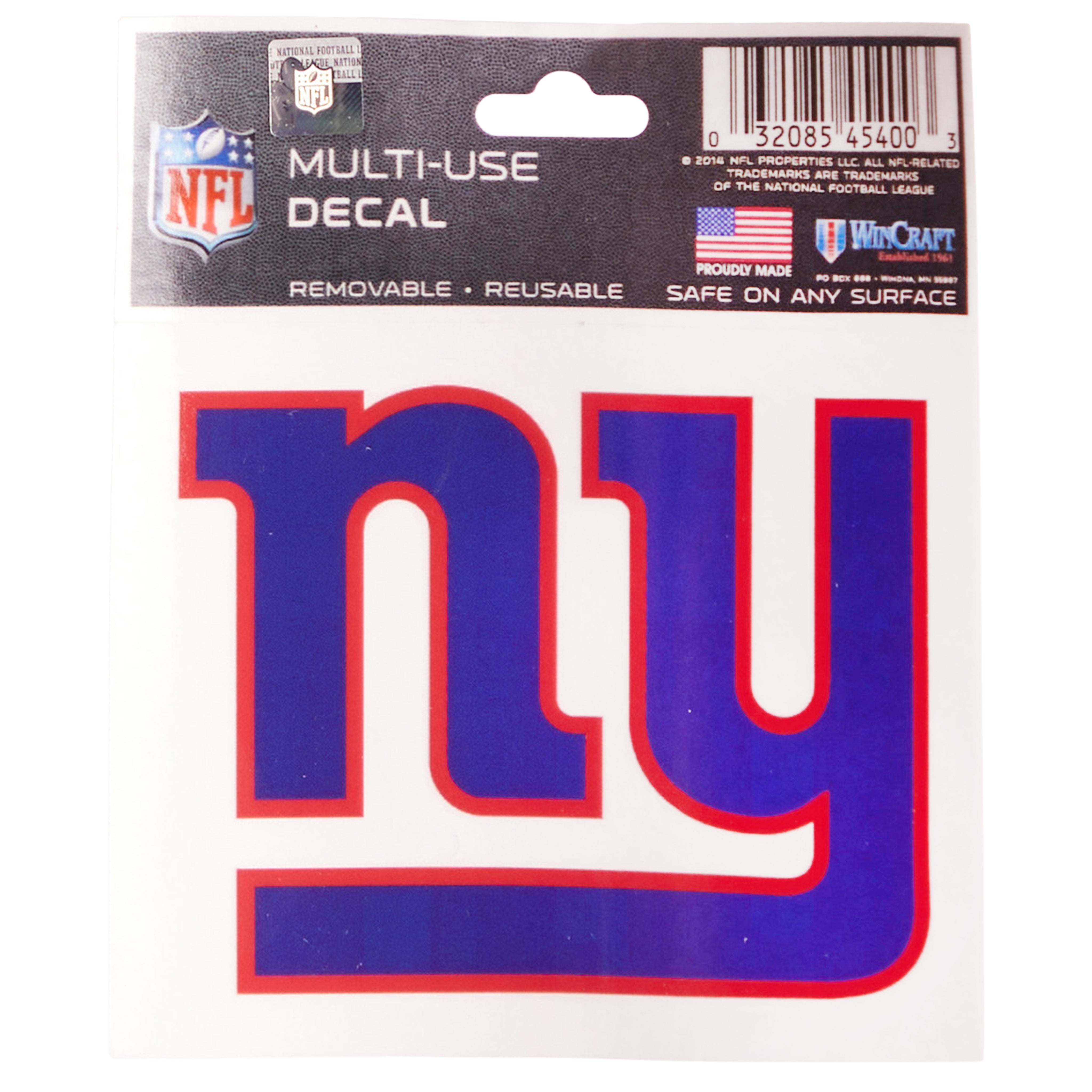 New York Giants Multi-Use Decal 3x4 - Denny's