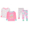 4pc Cotton Feline Lazy PJ - Denny's