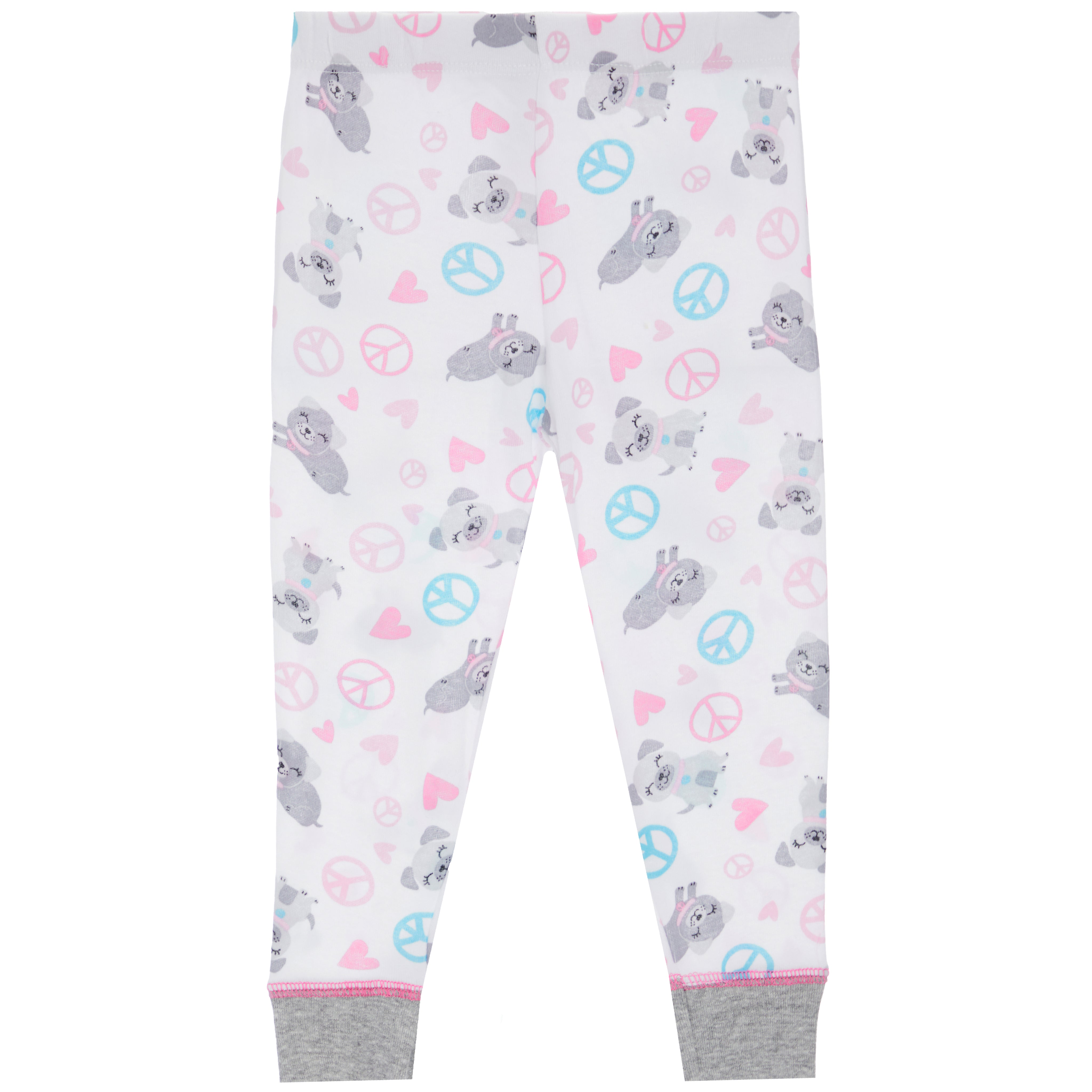 4pc Cotton Peace & Dogs PJs - Denny's