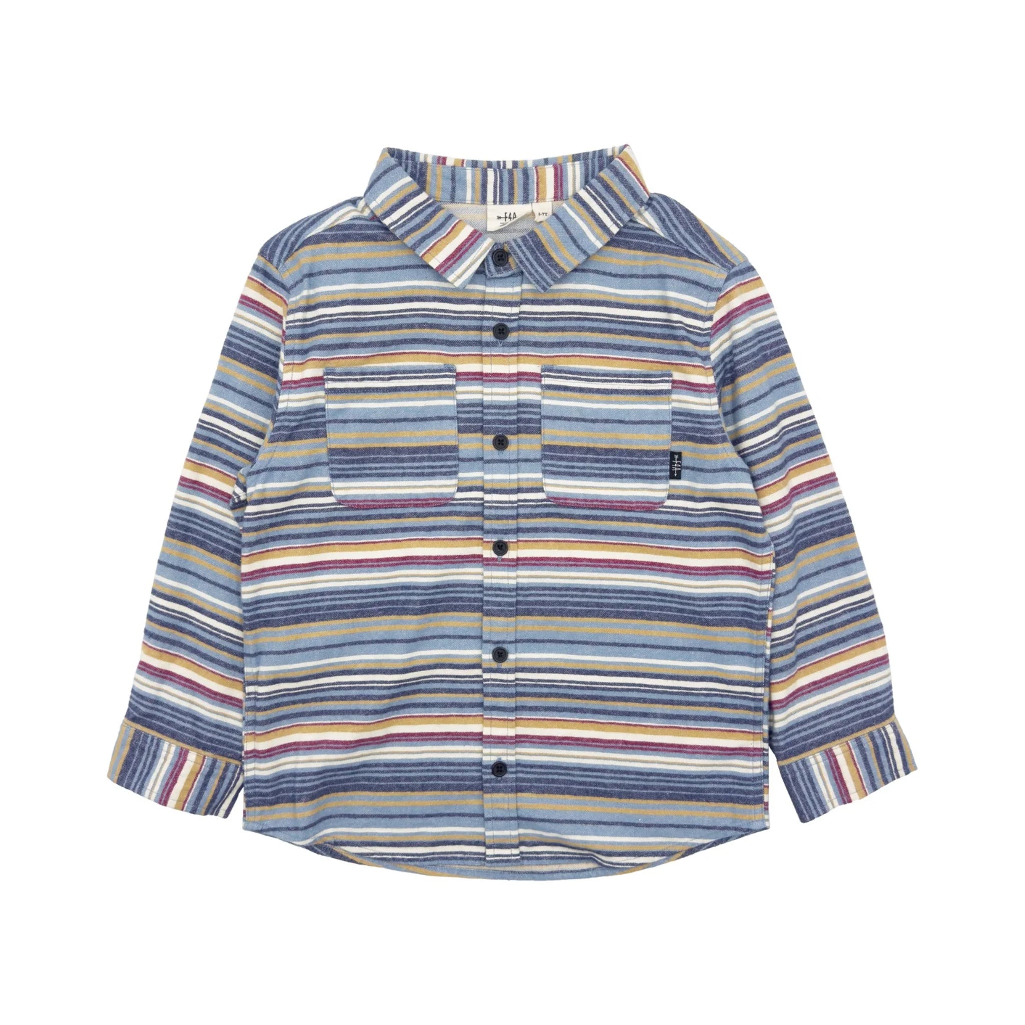 Sundown Stripe Flannel - Denny's