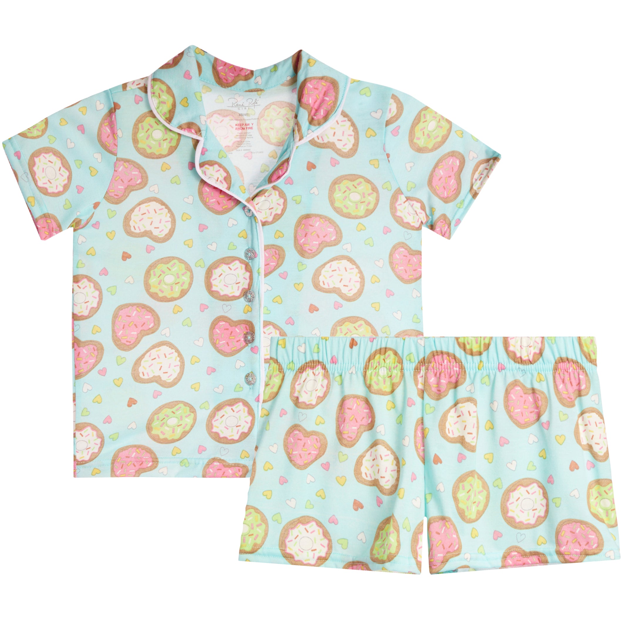 2pc Donuts Short Set - Denny's