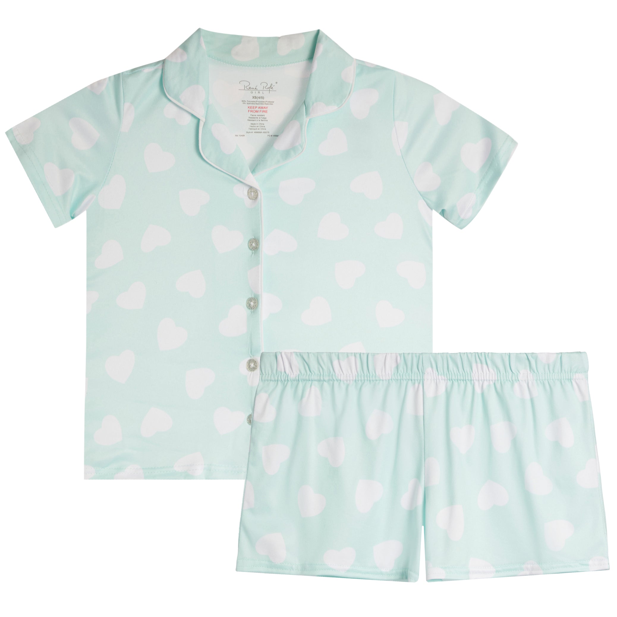 2pc Hearts Short Set - Denny's